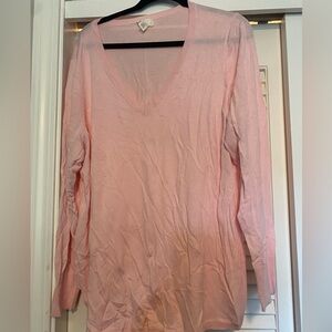 Caslon pink sweater, size 2X, very light weight, worn twice, smoke free home